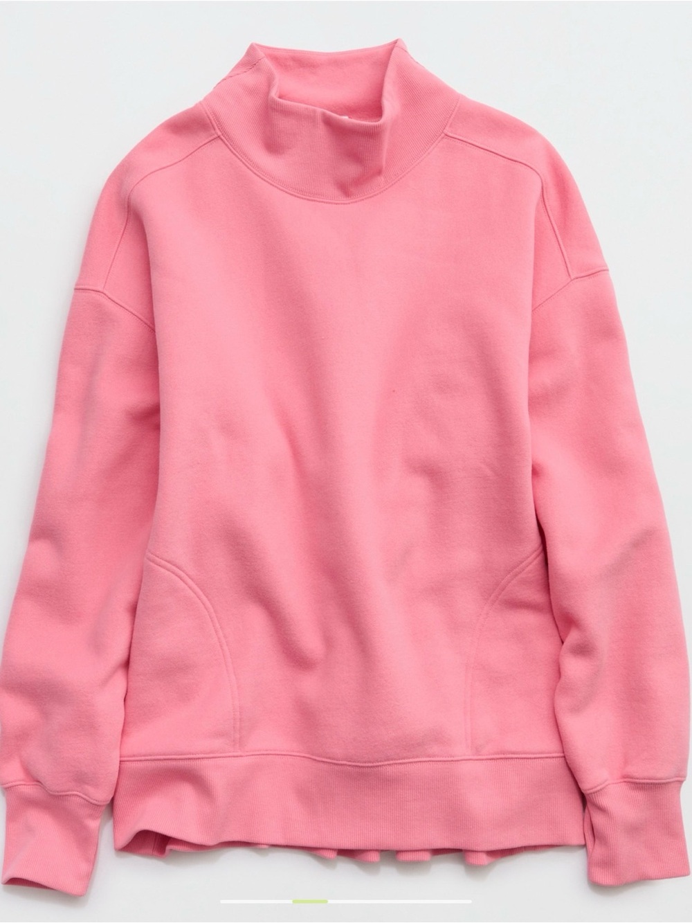 aerie Coral Pink Mock Neck Sweater with pockets!!!